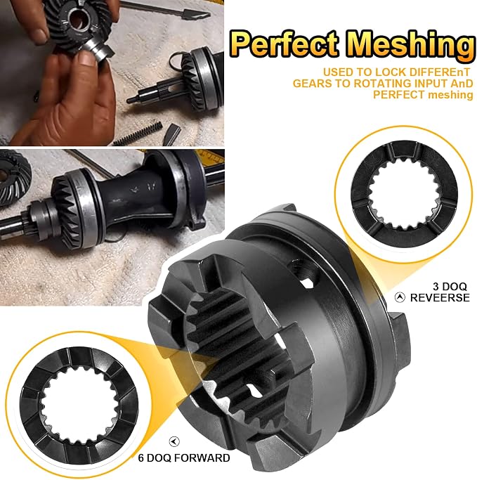 YMT Boat Motor Clutch Dog 3 Jaw Reverse, Fit for 90-120 hp, 96-97 Force Outboards, 50-125 hp Mercury 3 cyl. and 4 cyl,Replace for Mercury Clutch Dog Shifter 52-822539t