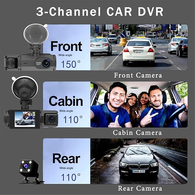 Car Dash Cam HD 1080p Car DVR Vehicle Camera Video Recorder Dash Cam G-Sensor