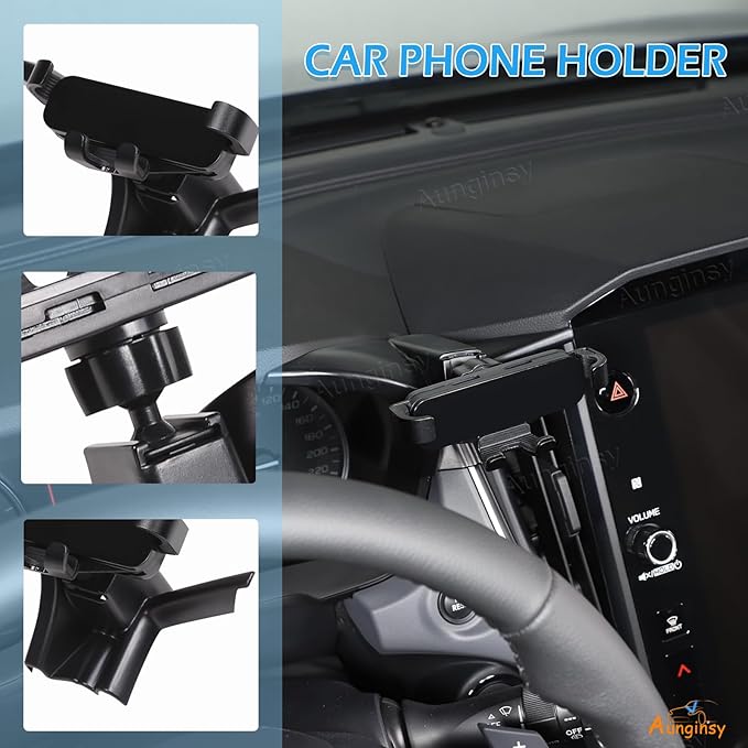 Car Phone Holder Compatible with Subaru Crosstrek 2024+ & WRX 2022+, Center Console Air Outlet Vent Panel Cell Phone Mount Dashboard Hands-Free Universal Mobile Phones Navigation Bracket Accessories