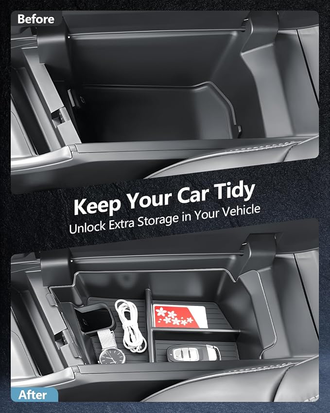 SKTU 2PCS for 2024 2025 2026 Dodge Charger Center Console Organizer for 2024 2025 2026 Dodge Charger Daytona Cup Holder Console Tray Dodge Charger 2024 2025 2026 Accessories ABS Storage Box
