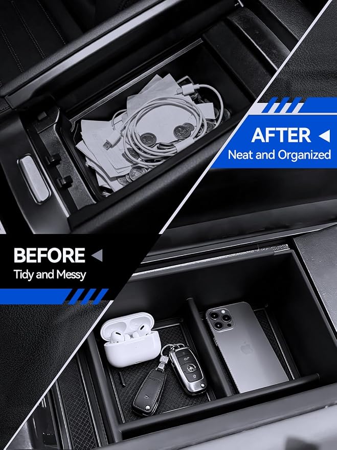 for GLC 300 Center Console Organizer 2023 2024 2025 2026 Mercedes GLC Class X254 Coupe & SUV Accessories Armrest Tray Middle Storage Box Insert Container Durable ABS Plastic