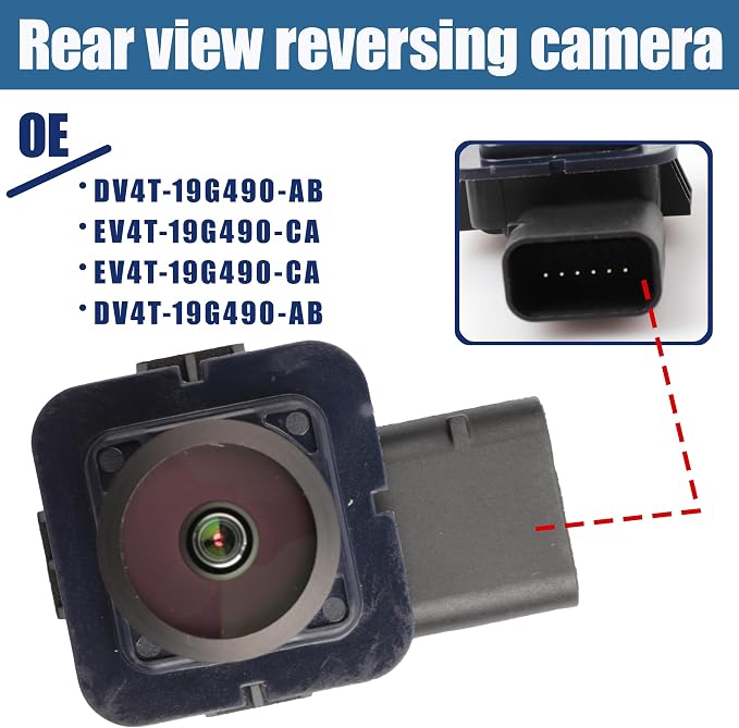 No. DV4T-19G490-AB Rear View Backup Reverse Parking Camera/Rear View Camera | Compatible with Ford Escape Kuga 2013-2017 Reverse Park Assist Camera Replaces DV4T19G490AB EV4T-19G490-CA EV4T19G490CA