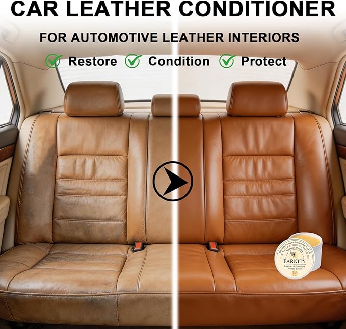All-Natural Leather & Furniture Repair Salve,Moisturizer for Couches and Furniture,Conditioner for Leather Cleaner, Wood,and Vinyl,Repair Salve for Car Seats(4oz)