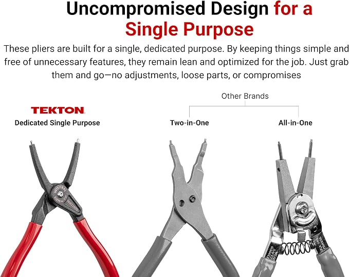 TEKTON 9 Inch Retaining Ring Pliers Set, 2-Piece | PRR90018