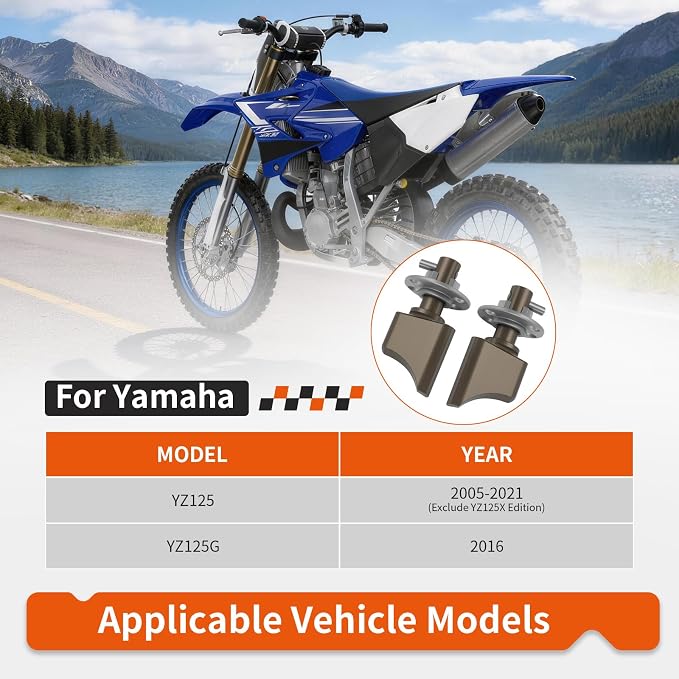 Left + Right Valve Assembly For Yamaha YZ125 2005-2021 (Exclude YZ125X) 1C3-1131D-00-00 1C3-1132D-00-00