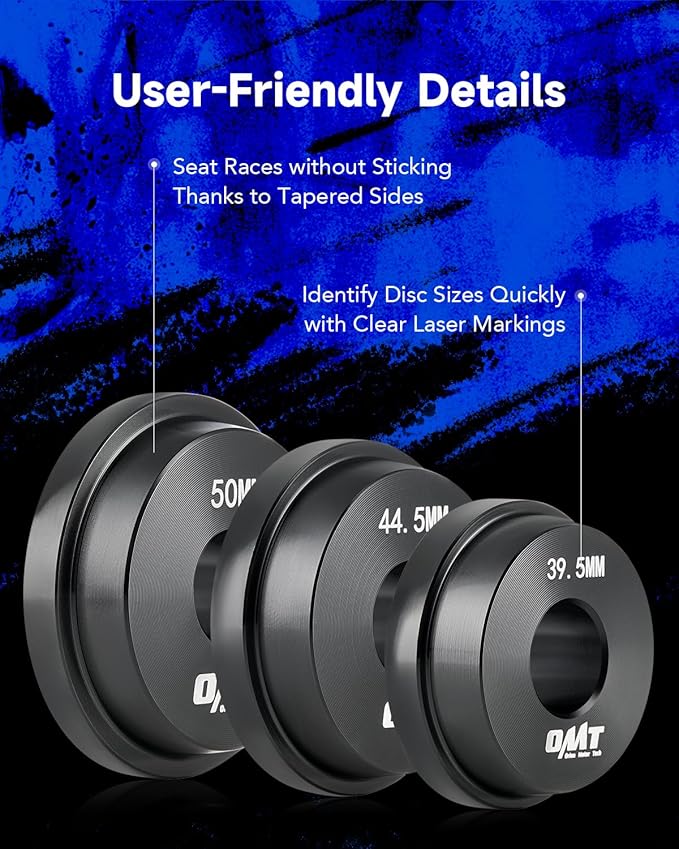 Orion Motor Tech Bearing Press Kit, 10pc Bearing Race and Seal Driver Set with Seal Driver and 9 Bearing Adapters, Seal Installer Bearing Driver Kit for Bearing Installation, with Blue Case