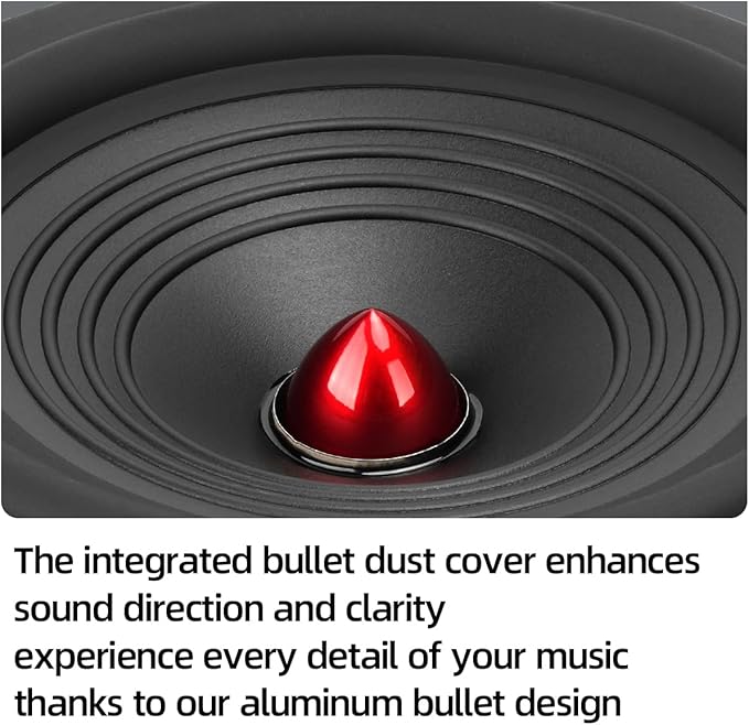 2026 Upgrade 6.5" Car Speakers 800W Peak Power - High-Performance Cone Woofers Bullet Head Design for Clear Bass & Stereo Sound - Suitable for Cars, Trucks, SUV, Home Theater, DIY(2-Pack)