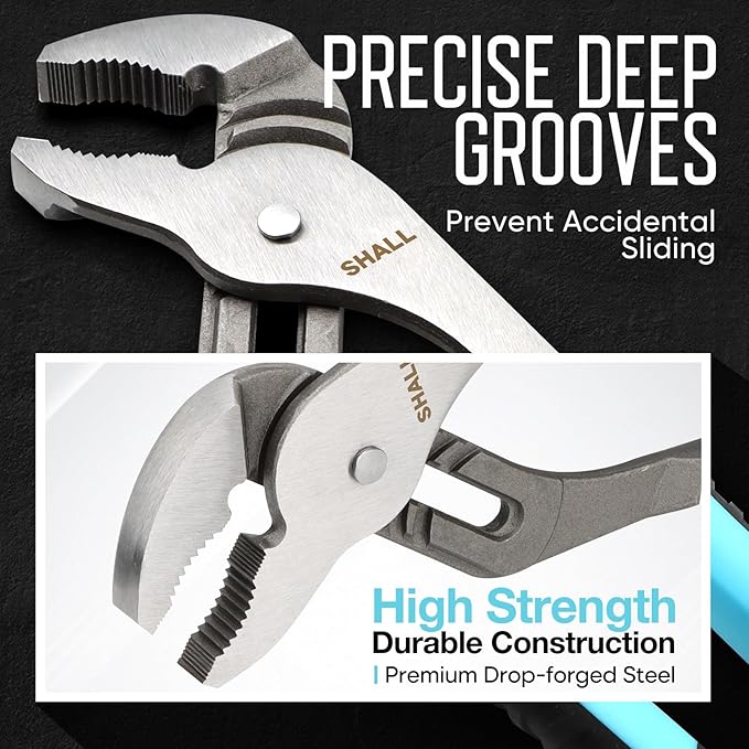 SHALL Groove Joint Pliers & Wrench Set
