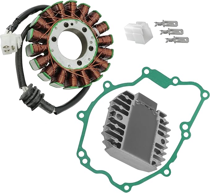 Caltric Stator & Regulator Rectifier with Gasket Compatible with Yamaha Yzf-R6 Yzf R6 2003 2004 2005