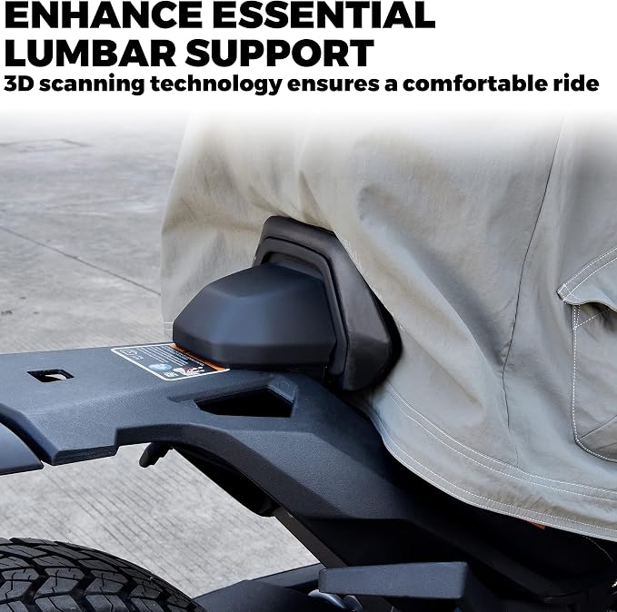 SAUTVS 1Up Driver Backrest for Can-Am Ryker 2019-2026 | Fits Ryker 600 900 Sport Rally, HDPE Material, Requires Max Mount, Lumbar Support, Replace #219400960