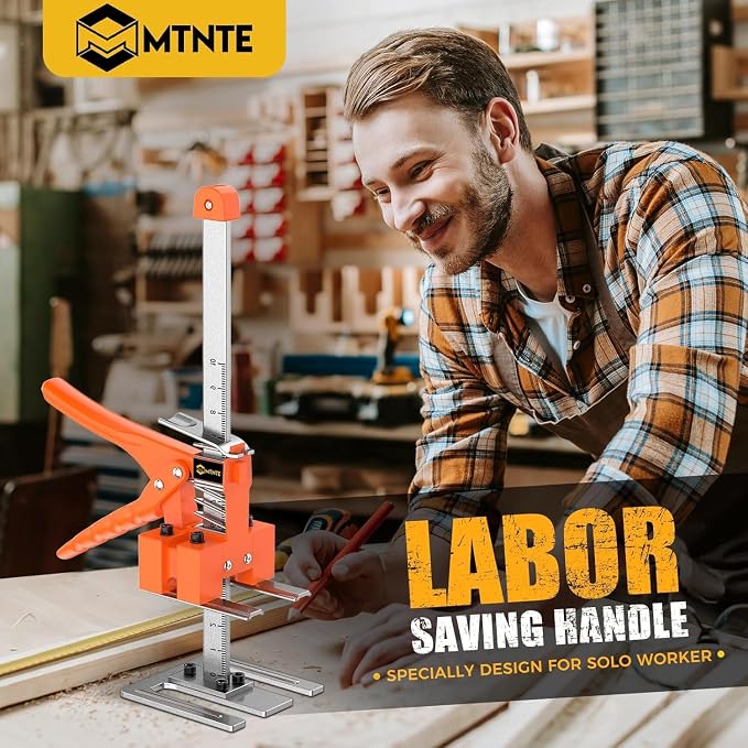 Labor Saving Arm Jack Handle 2 Pack,15 in Construction Jack, Wall Tile Locator, Multi-Function Height Adjustment Lifting Device, Door Panel Lifting Cabinet,Raised 10 in,Load 400LBS