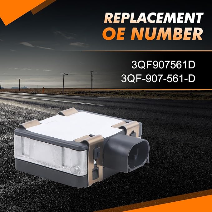 Cruise Control Distance Radar Sensor 3QF907561D 3QF-907-561-D Compatible with Alltrack Atlas Golf Arteon Jetta GTI After-Market Parts
