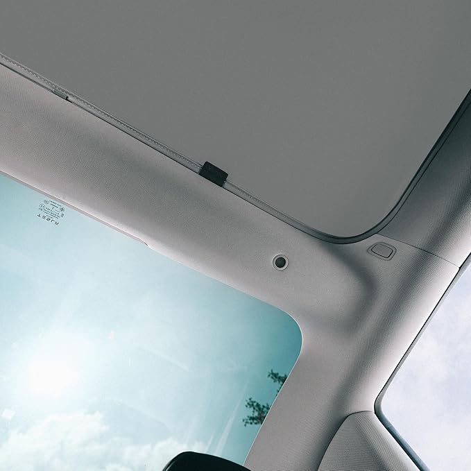 VION Tesla Model 3 Roof Sunshade (2026-2024 Model 3 Highland) – Full Blackout (No Light Transmission), Cooler Cabin, Dual-Layer Fabric with Graphene-Enhanced UV Coating, No Sagging – Gray