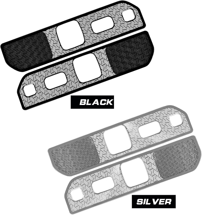 Stainless Steel Chrome Rear Trunk Speaker Cover Car Speaker Protection Trim Cover Compatible with Kia Telluride 2027 Accessories (Black)