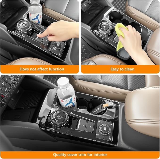 Gear Shift Panel Trim Compatible with 2021-2025 Ford Bronco Sport Shifter Panel Cover Center Console Protector for Bronco Sport Interior Accessories(Gear Shift Panel Cover)