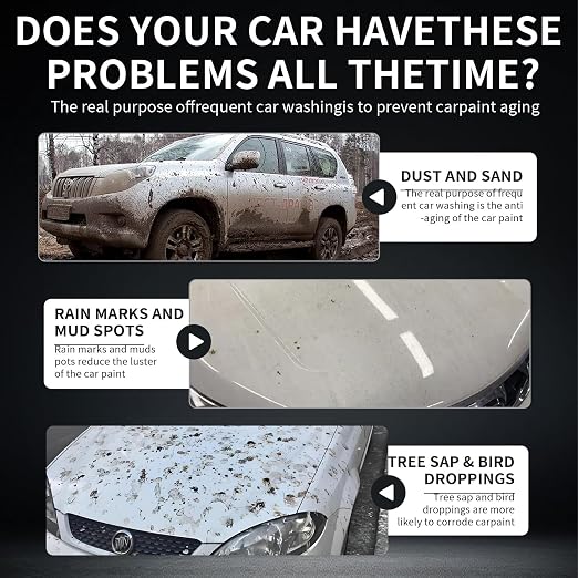 SOPAMI Ceramic Coating Spray (2 Pack), Hydrophobic Car Wax for High Gloss Paint Protection, Water Beading Sealant and Quick Detailer for Paint, Glass, Plastic and Metal
