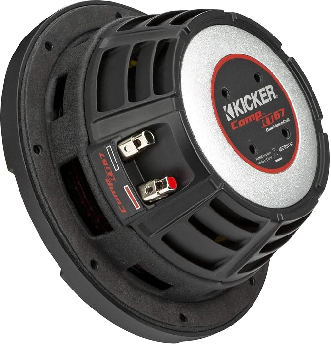 KICKER 48CWRT672 CompRT 6.75" Subwoofer, DVC, 2-ohm