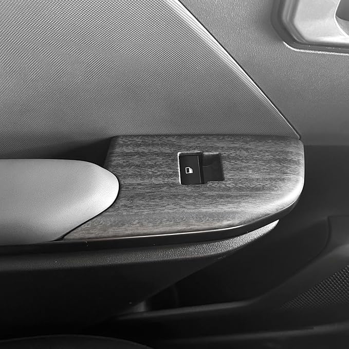 4PCS Door Lock Switch Covers Trim Compatible with Kia K4 2025-2026 Accessories (Wood Grain)