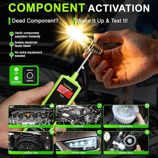 12 Volt Test Light Automotive, Power Circuit Probe Kit & Battery Load Tester 12v Automotive, Car Battery Tester