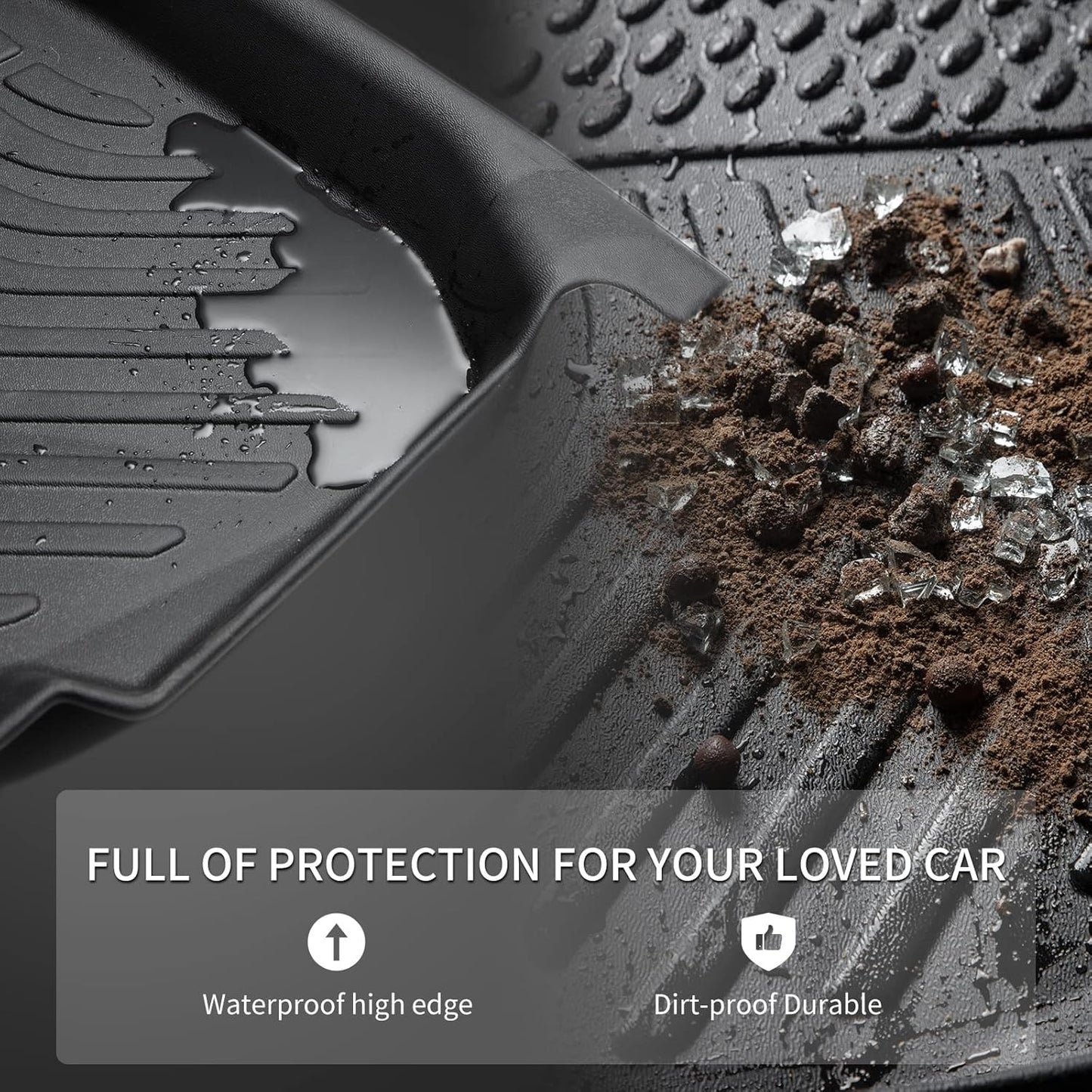 KELCSEECS Floor Mats & Cargo Liner Custom for 2022 2021 2020 2019 2018 2017 2016 BMW X1 Car Mats Automotive Cargo Mat Floor Liners Trunk Mat X1 All Weather Floor Mats Trunk Liner Black