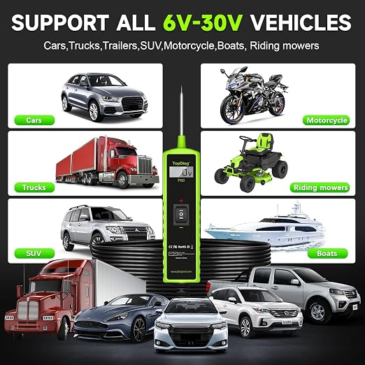 12 Volt Test Light Automotive, Power Circuit Probe Kit & Battery Load Tester 12v Automotive, Car Battery Tester