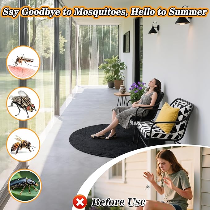 65x10ft Extra Large Mosquito Net, Mesh Netting for Garden Skin and Plants Protection, Patio Bird Bug Screen, White