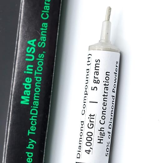 TechDiamondTools Kit of 3 Diamond Polishing Compound Polishing Paste USA Made 4000 8000 50000 Grit for Marble Glass Metal Rock Jewelry Resin Silver Gemstone with High Concentration of Diamond Powder