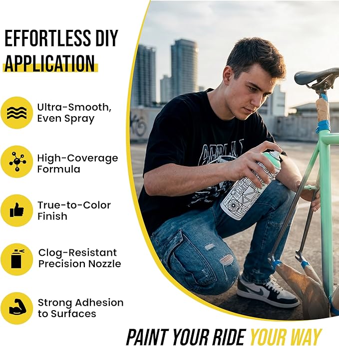 Spray.Bike - Spray Paint - Fluro Magenta | Designed Mainly for Bicycles | Multi-Use Acrylic Spray Paint for Metal, Plastic | High Coverage Bike Paint, 400ml