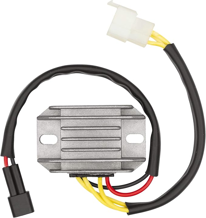 Voltage Regulator compatible with Suzuki DR Z 400 (2000-2004) S (2000-2015) E (2004-2007) RM X 250 (1998-1999) Replaces #21066-S005#32800-08D00#32800-29F00#32800-29F00#SH572E-12 - DZE 2511