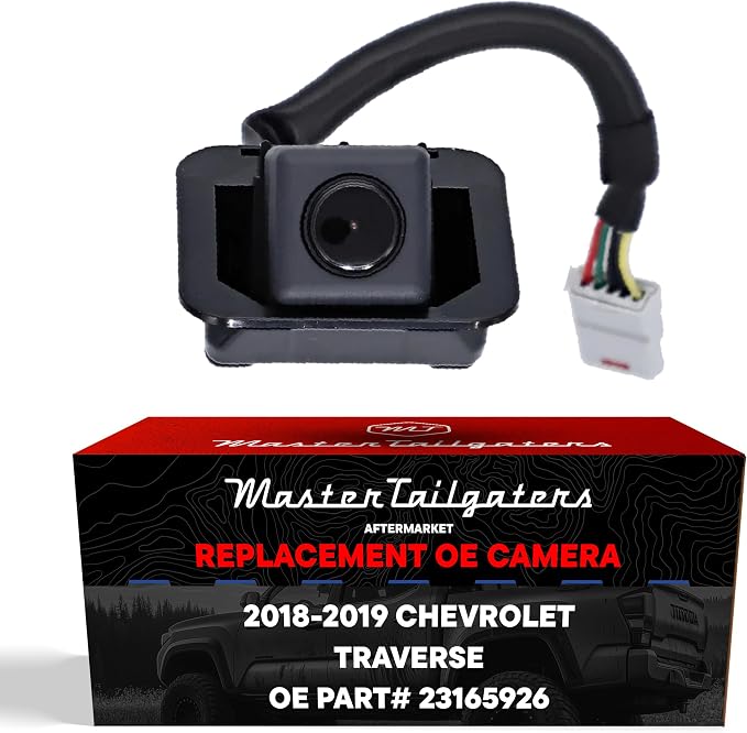 Master Tailgaters Replacement for Chevrolet Traverse w/o Video Display Mirror (2018-2019) Rear View Backup Camera OE Part # 23165926