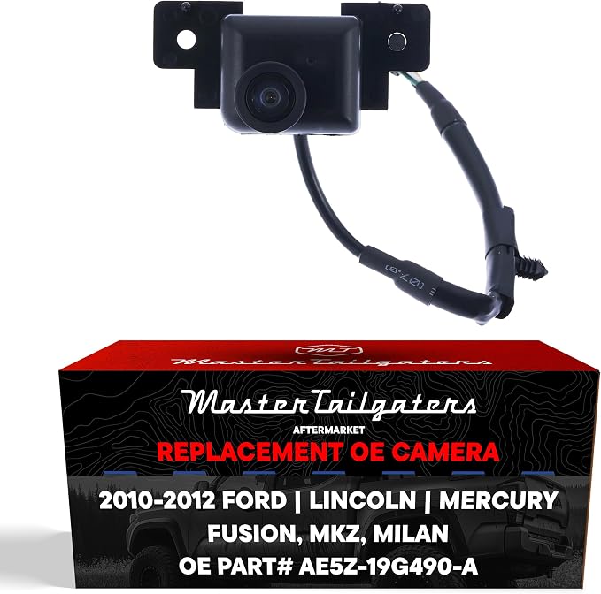 Master Tailgaters Replacement for Ford Fusion, Fusion Hybrid (2010-2012) / Lincoln MKZ (2010-2012) / Mercury Milan (2010-2011) Backup Camera OE Part # AE5Z-19G490-A