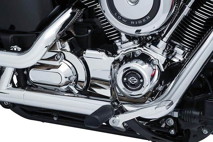 Kuryakyn 6456 Precision Transmission Shroud/Covering for Milwaukee-Eight Powerplants: 2018-19 Harley-Davidson Softail Motorcycles, Chrome