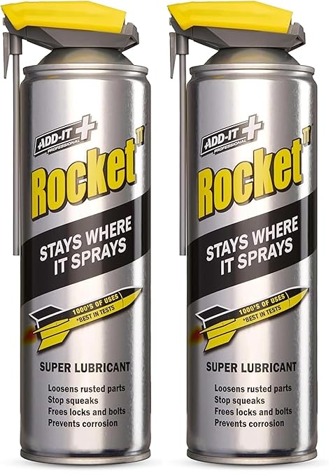 Multi-Purpose Lubricant Spray, 15.2 Fl Oz - Penetrating Oil & Anti-Corrosion Spray for Rusted Bolts, Tools, Bikes & Garden Equipment, Water-Resistant Protective Coating (Pack of 2)