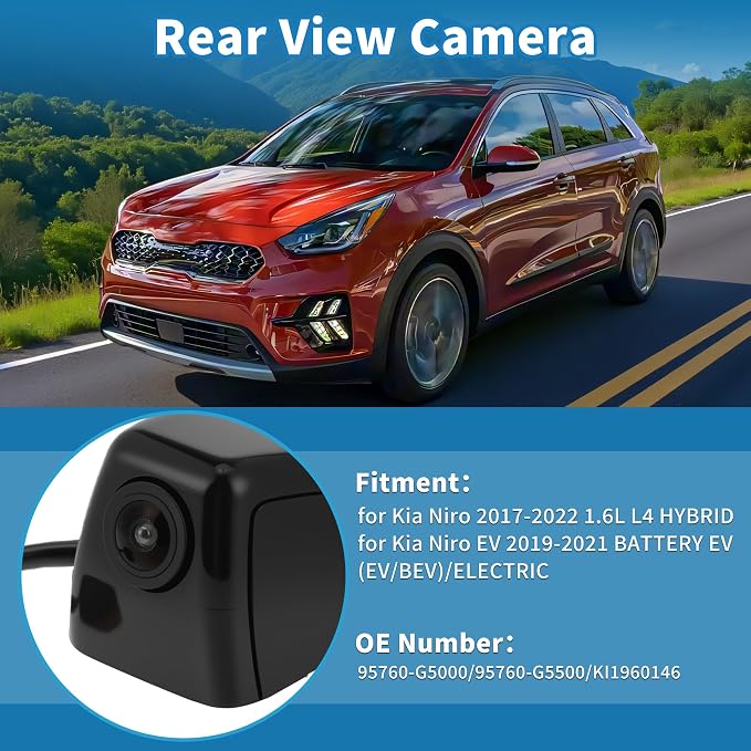 Rear View Camera for Kia NIRO 2017-2022 for Kia NIRO EV 2019-2021 Park Assist Backup Reverse Camera Replace No.95760-G5000/95760-G5500