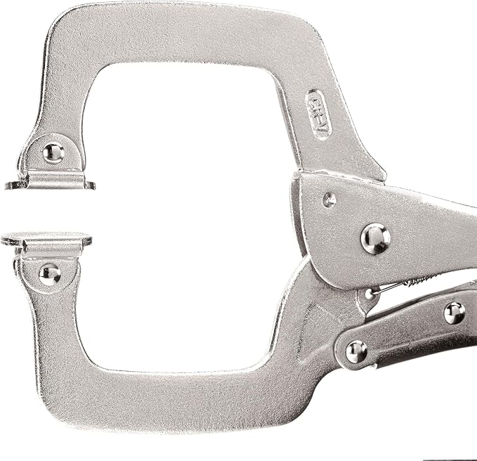 TEKTON Locking Pliers and C-Clamp with Swivel Pads Set, 10-Piece | PLK99908