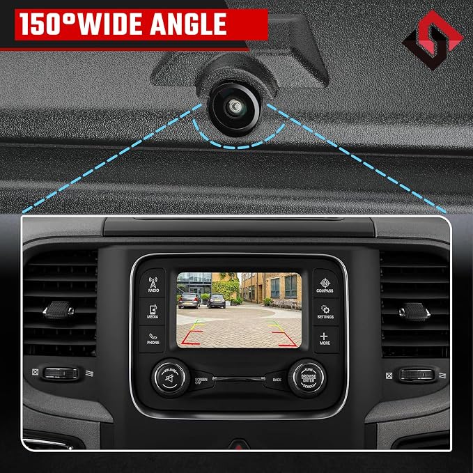 Tailgate Handle Backup Camera,Fit for F250 F350 F450 Super Duty 2017-2022 Trunk Hatch Handle Camera Without Release Button Reversing Replace# HC3Z-9943400-NA HC3Z-9943400-NB