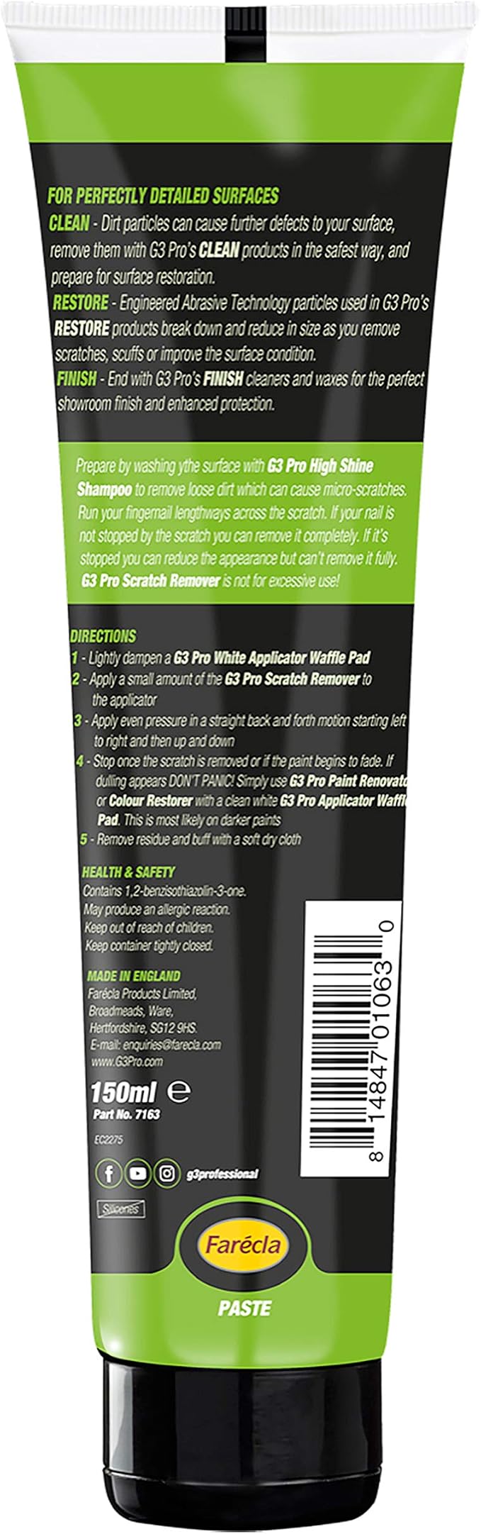 7163 150ml G3 Professional Scratch Remover Paste