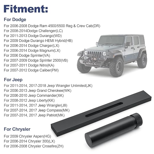 Transimission Straight Edge Gauge Bar Tool Set Compatible with Miller 6311 6312 for Ram Wrangler JK Trucks Intermediate Shaft End Play Selective Spacer Measurement