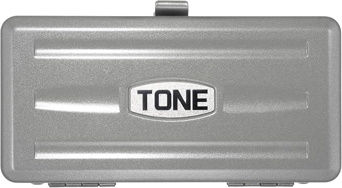 TONE 1850 1/4" SAE Size Socket Wrench Set w/Metal Case