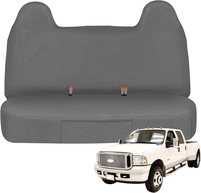 SAPUBK Custom-Fit Front Bench Seat Cover Replace for 1999-2007 Ford F250 F350 F450 F550, Waterproof 600D Oxford Cloth Interior Seat Cover Accessories(Machine Washable)