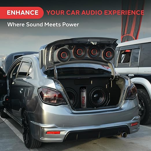 Pyle 3.2 Farad Digital Power Capacitor, High-Performance Car Audio Capacitor, LED Display, Electronic Polarity Protection, Over Voltage Protection, Includes Mounting Hardware and Post Kits, 2.9"x9.7"
