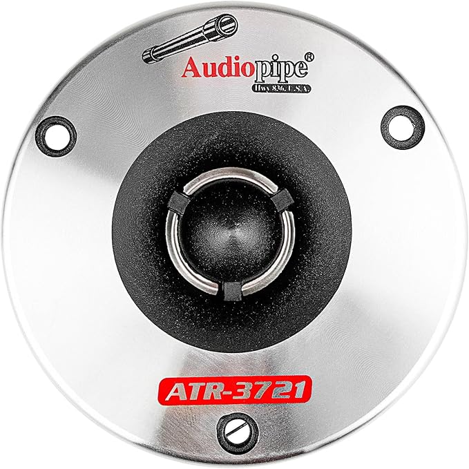 Audiopipe 2 Pair 3-3/4” Aluminum Bullet Titanium Horn Tweeters ATR-3721 350 Watts Max 4 Ohm