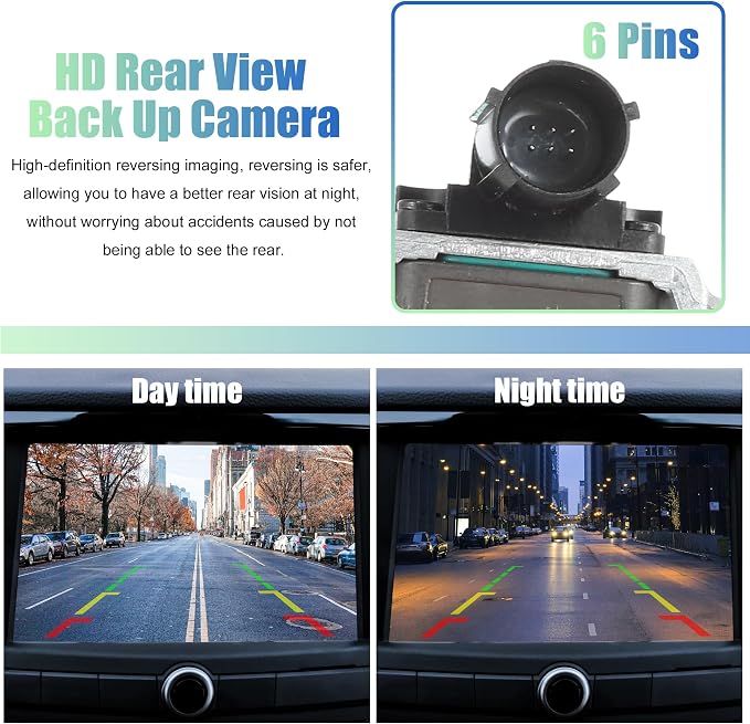 X AUTOHAUX Car Rear View Camera No.68137943AF/68137943AG/68137943AH for Jeep Grand Cherokee 2014 2015