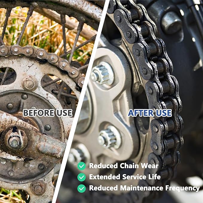 Universal Motorcycle Chain Cleaning Tool Chain Lube Brush Kit,Rust Prevention and Noise Reduction for Mountain Bikes