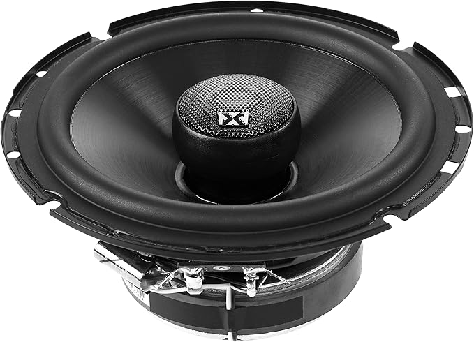 NVX VSP65 6.5" Premium Car Speakers, 600W Max, 200W RMS, 2-Way 6-1/2 inch Coaxial w/ 1" Silk Dome Tweeters & Built-in X-Overs, Easy to Install in Cars/Trucks/Doors (Pair)