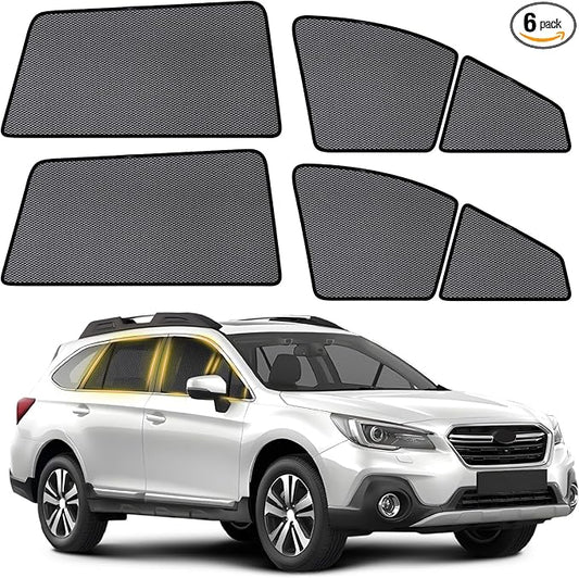 ZATOOTO Car Window Shades for Outback 2021 2022 2023 2024 Custom Fit Side Window Covers Split-Front Design Baby Sun Protection UV Block Privacy Ventilation for Camping Travel Outdoor Use