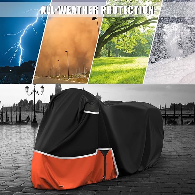 Waterproof Motorcycle Cover Replace for Honda CBR600RR CBR1000RR /CBR500R CBR650R CB1000R Sport/Standard Model, 420D Oxford Cloth Motorcycle Cover for Snow Rain Dust Protection