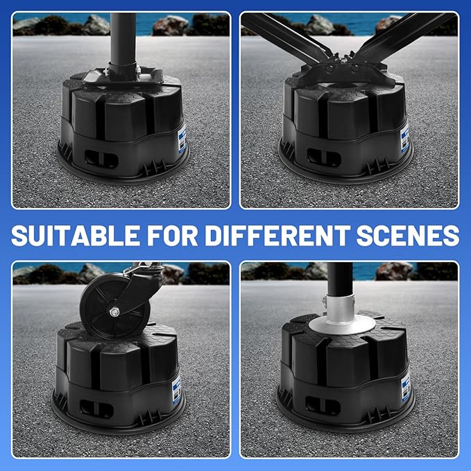 ROBLOCK 6''H 4 PCS Trailer Jack Block with Bag, RV Camper Stabilizer Blocks for Travel Trailer, Suit for Any Tongue Jack, Post, Foot, 5th Wheels, Round Square or Scissor Stabilizer