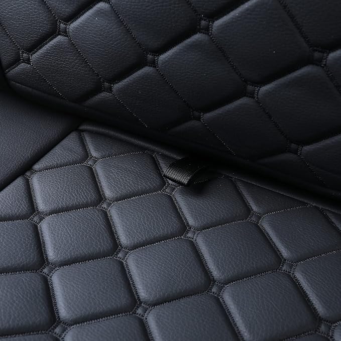 Tomatoman Tacoma Seat Covers Customized for 2005-2025 2026 Sport Extended SR V6 Pickup Truck, Waterproof Faux Leather Car Cushions(Rear Seat, Black)
