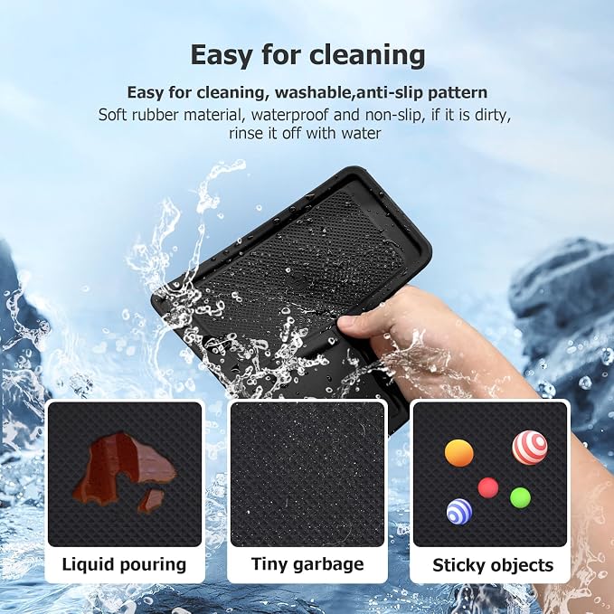 LUWU 2025 2026 Land Cruiser Wireless Charging Mat Compatible with 2024 2025 2026 Land Cruiser 250 Accessories Silicone Protective Pad Center Console Phone Charger Liner Mat (LC250 First Edition Only)